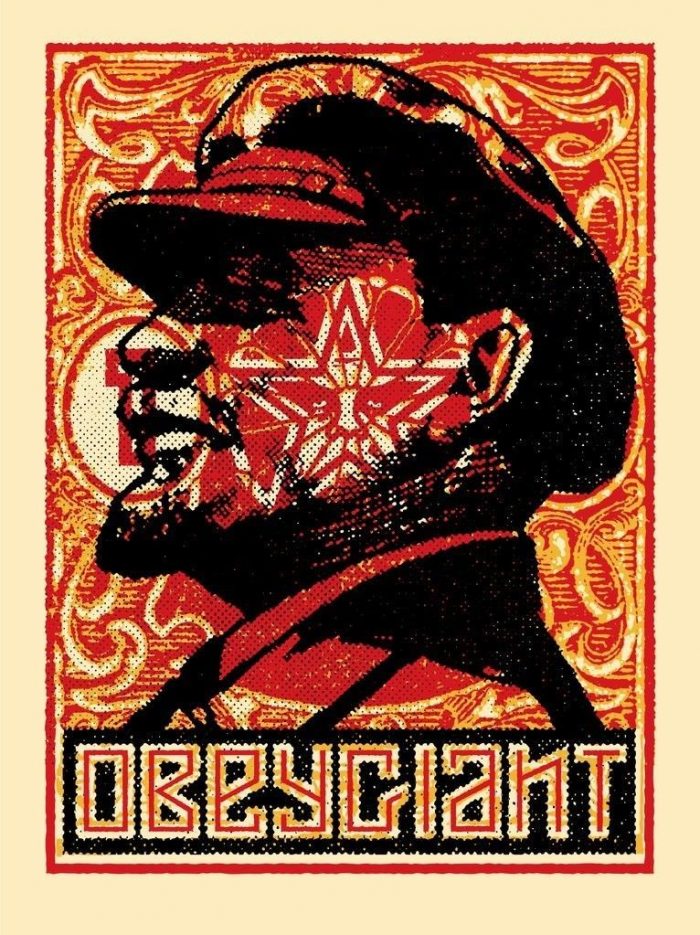 Lenin Stamp by Shepard Fairey