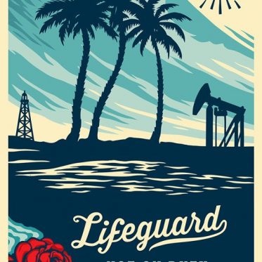 Lifeguard Not On Duty by Shepard Fairey