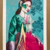 Cheoeum by Fin Dac. Mixed media print, acrylic and spray paint on Somerset satin 330 gsm paper
