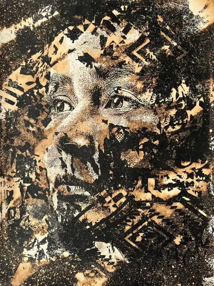 Burst, Hand-finished screen print by VHILS