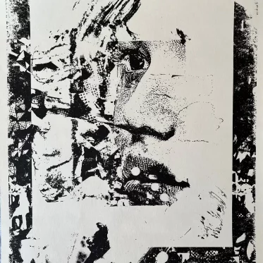 Deplete, Risograph print on paper by VHILS